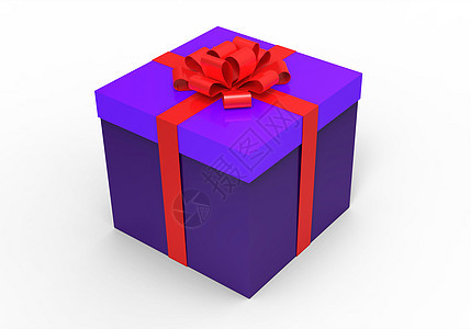 礼品盒蓝色庆典展示红色派对纪念日周年盒子白色生日丝带高清图片素材