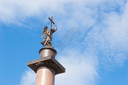 圣彼得堡亚历山大专栏宗教城市大理石天空旅游信徒艺术雕塑中心历史图片