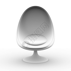 鸡蛋主席软垫皮革椅子座位扶手椅蛋椅白色家具图片