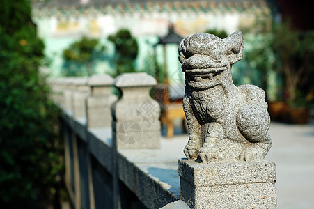 中国神庙石狮石头信仰历史寺庙宗教佛教徒旅行雕像狮子建筑图片