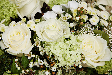 白玫瑰婚礼浪漫玫瑰花束花朵图片