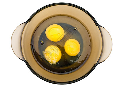 鸡蛋碗中水晶午餐产品盆地饮食盖碗早餐椭圆形玻璃蛋黄图片