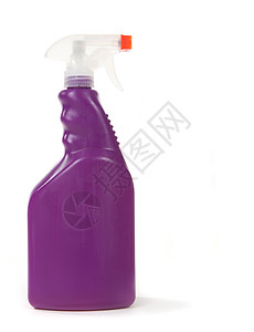 紫色家庭清洁瓶装 有复制空间图片