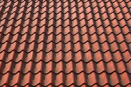 红牌屋顶背景红色房子建筑房顶瓦片背景图片