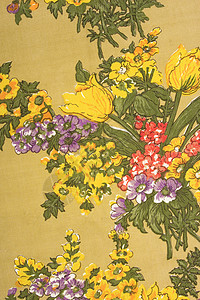 旧花织物纹理图片