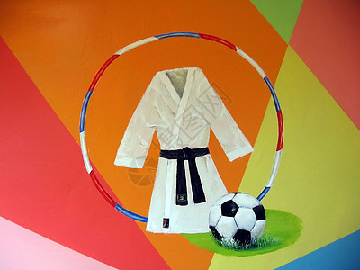 体育运动插图柔道衣服创造力闲暇足球空手道艺术图片