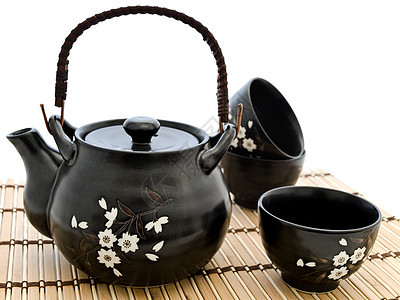 中国茶茶仪式餐具礼仪服务厨具制品陶器血管用具黏土杯子图片