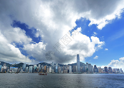 香港渡船旅游天空办公室摩天大楼景观旅行晴天海洋城市图片