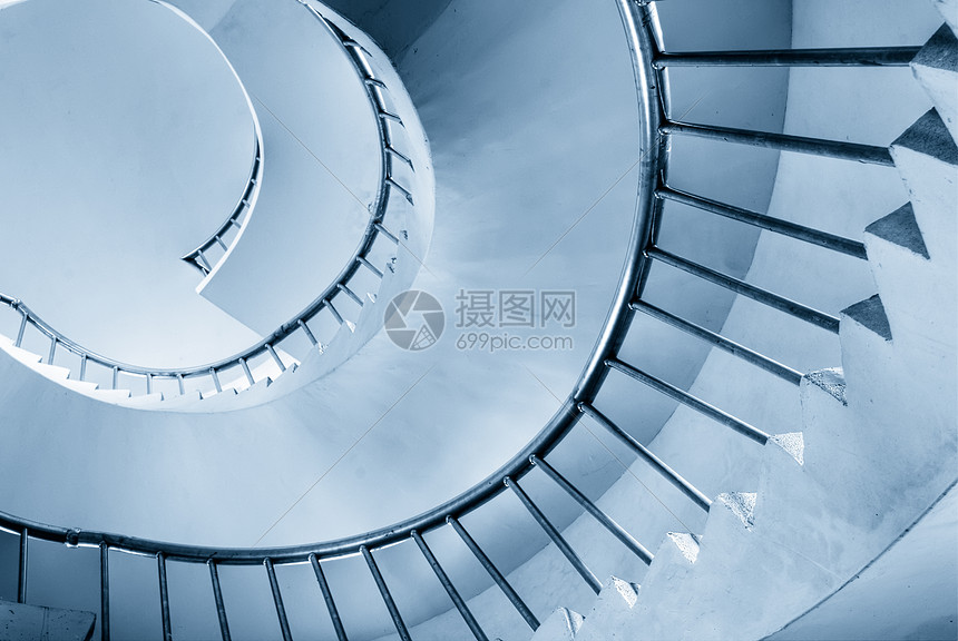 螺旋楼梯蜗牛圆圈房子地面金属建筑学曲线艺术旋转栏杆图片