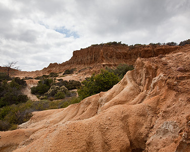 州公园的Bhack Hill崎岖悬崖风景剃刀假期海岸砂岩侵蚀荒地爬坡图片
