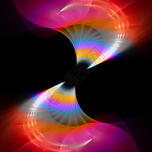 彩虹分形旋转框架冰壶戒指线条螺旋活力海浪运动卷发漩涡图片