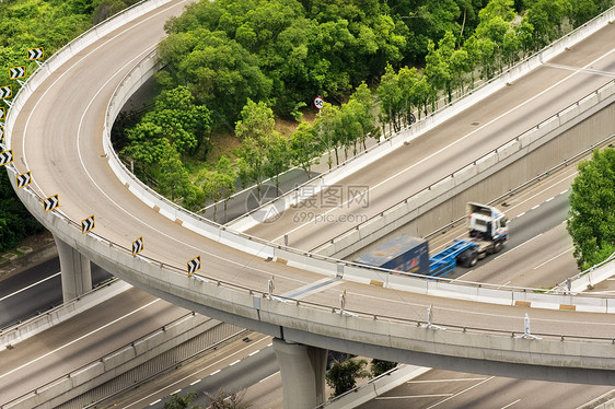 公路和货运列车图片