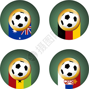 世界杯国家2010年世界杯足球赛 南非集团 C联盟剪贴冠军游戏团队收藏运动插图锦标赛国际插画