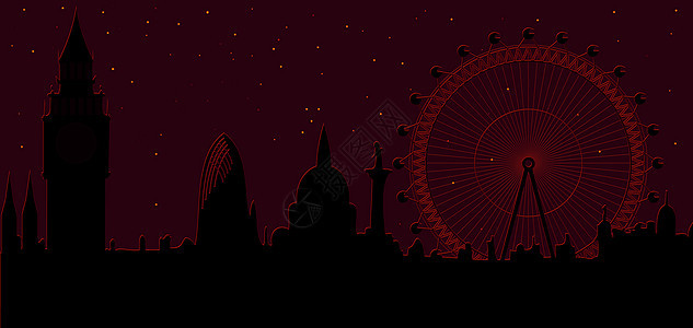 夜间伦敦天际旅行遗产星尘历史性地标情绪城市寺庙旅游建筑物图片