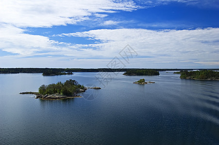 瑞典群岛乐趣岩石蓝色地平线海洋海岸线支撑海浪风景爬坡图片