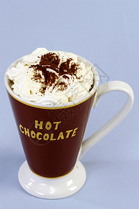 热巧克力饮食可可杯子食物牛奶棕色营养饮料热饮奶油图片