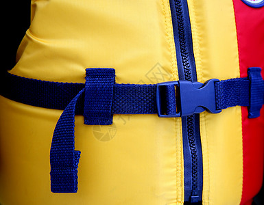 救生衣假期情况红色夹克背心腰带孩子蓝色救生圈塑料图片