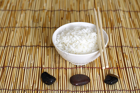 大米饭碗竹子食物淀粉主食白色筷子图片