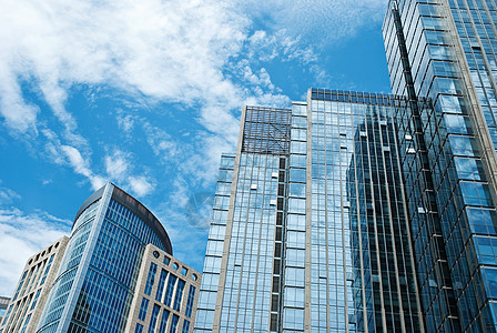 市商业区商圈建筑学城市建筑物现代化玻璃墙市中心玻璃钢白云图片