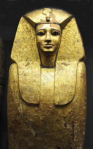 石棺木乃伊化面具考古学博物馆雕塑图片