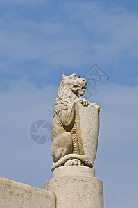 渔民的低气压银行阳台蓝色酒吧旅游纪念碑石头首都防御堡垒图片