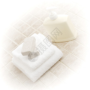 Spa 显示保健卫生治疗护理肥皂毛巾房子化妆品宏观洗澡图片