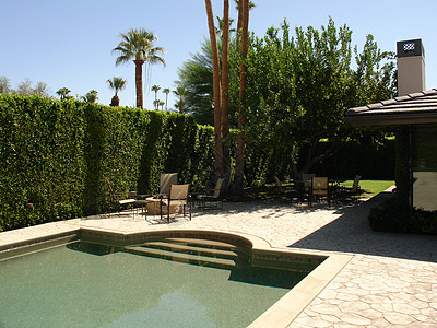 私人游泳池地面院子房子图片
