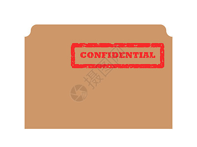 机密邮票秘密长方形艺术棕色安全插图钱包文档红色文件夹图片