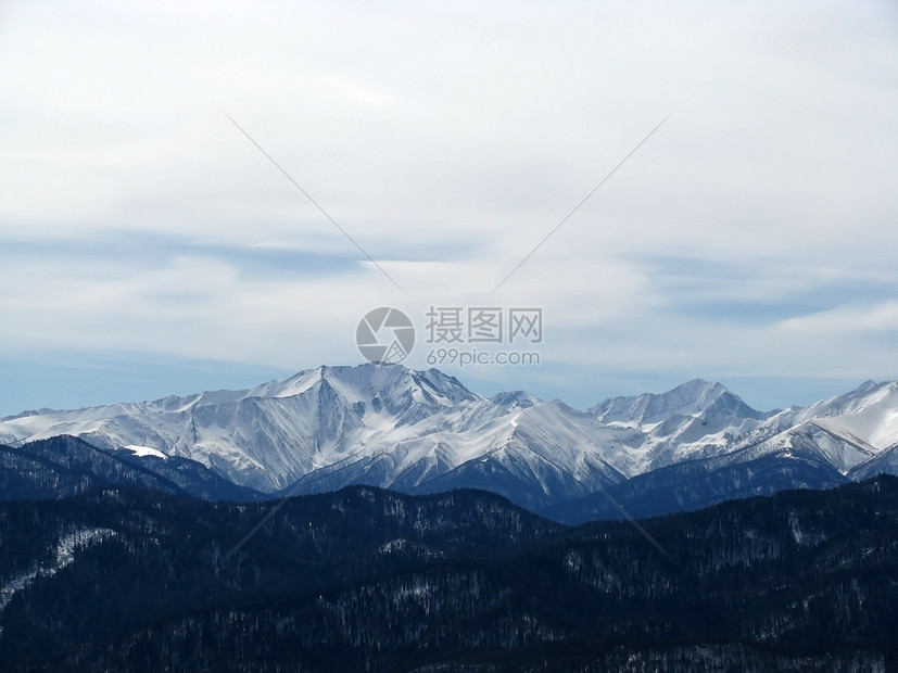 高山山脉解脱风景植物群旅行冰川岩石植被雪峰背景文件图片