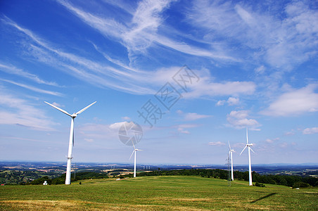 风风农场电力风车天空足迹涡轮螺旋桨信用风能环境保护活力图片