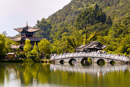 贾德春公园树木风景绿色池塘旅游观光寺庙图片