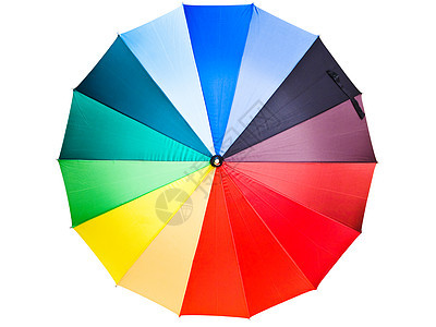 多色雨伞尼龙阳伞黄色绿色织物亮度保护彩虹天气橙子图片