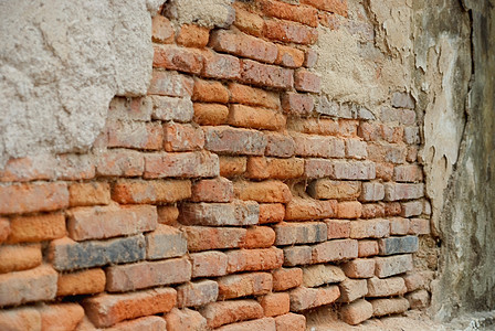 旧砖墙古董堡垒土坯建筑学背景图片