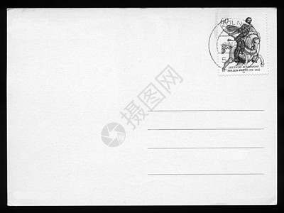 贺卡邮票船运明信片空邮仪表邮政棕色邮件邮资卡片背景图片