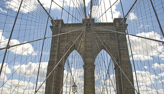 布鲁克林桥建筑市中心摩天大楼游客文化跨度金属商业场景绳索城市图片