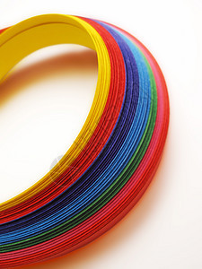 彩虹颜色光谱活力艺术调色板花丝墙纸饱和波浪小径丝带图片