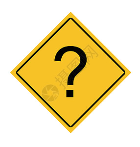 问题标志路标牌插图钻石警告黄色指示牌运输交通质疑背景图片