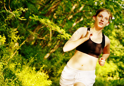 女性轨迹运行者娱乐跑步数字火车运动员福利成人运动树木活动图片