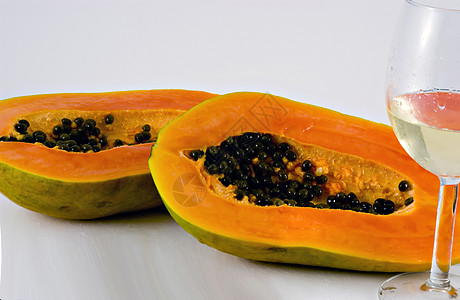甜葡萄酒木瓜玻璃园艺营养食物橙子饮食肉质维生素果园水果背景