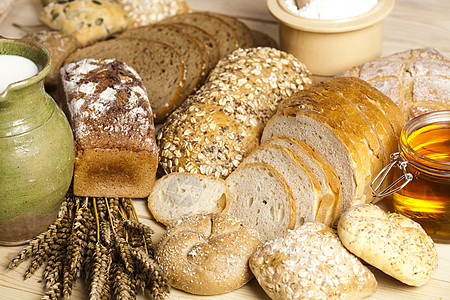 面包面包的死活系列味道大麦烹饪植物粮食烘烤谷物熟食农民饮食图片
