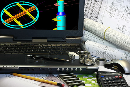 3D 示范审查工作测量建筑学项目统治者铅笔设计师设计图表仪器图片