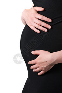 怀孕妇女腹部孩子父母生长女性肚子生育力身体女士裙子图片