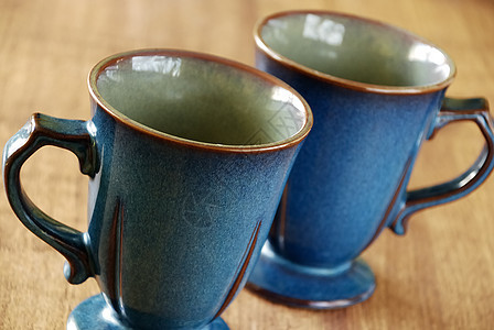蓝杯蓝色陶瓷菜肴杯子制品盘子茶碗饮料餐具图片
