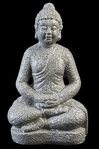 Zen冥想传统精神寺庙撤退塑像宗教娱乐石头祷告雕塑图片
