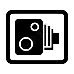 交通速度摄像头标志图片