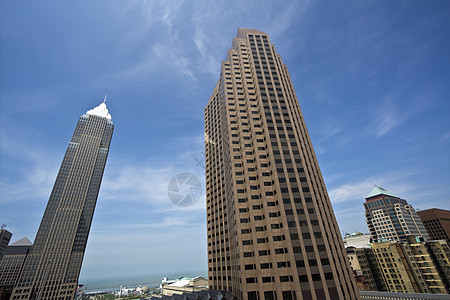 克利夫兰市下城的摩天大楼建筑学都市目的地风景景观城市生活风光全景结构办公楼图片