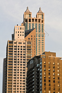 下午深夜在芝加哥风光旅游建筑摩天大楼办公楼城市生活景观商务目的地城市图片