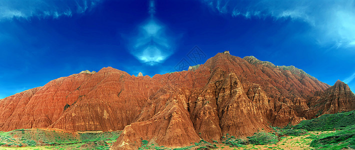 风蚀土壤形态地质学地质红色岩石地貌爬坡旅行图片