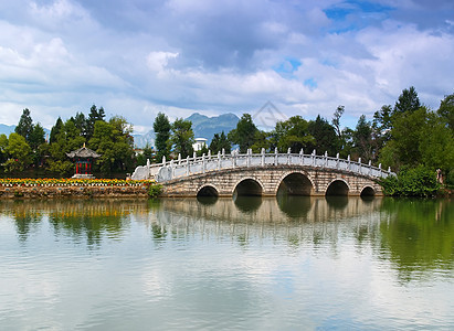 中国利江附近一个风景公园蓝色旅行寺庙天空红色历史文化天线购物图片