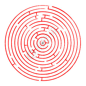 红色圆迷宫对白白色钥匙帮助插图圆形剪贴游戏旅行小路高清图片